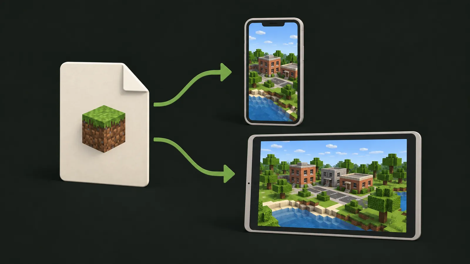 Cover illustration for How to Import Minecraft Bedrock Maps and MCWORLD Files